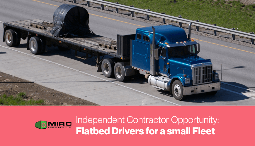 Flatbed Drivers for a Small Fleet